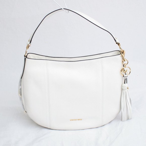 Michael Kors Brooke Hobo Bag Optic White - Picture 1 of 7